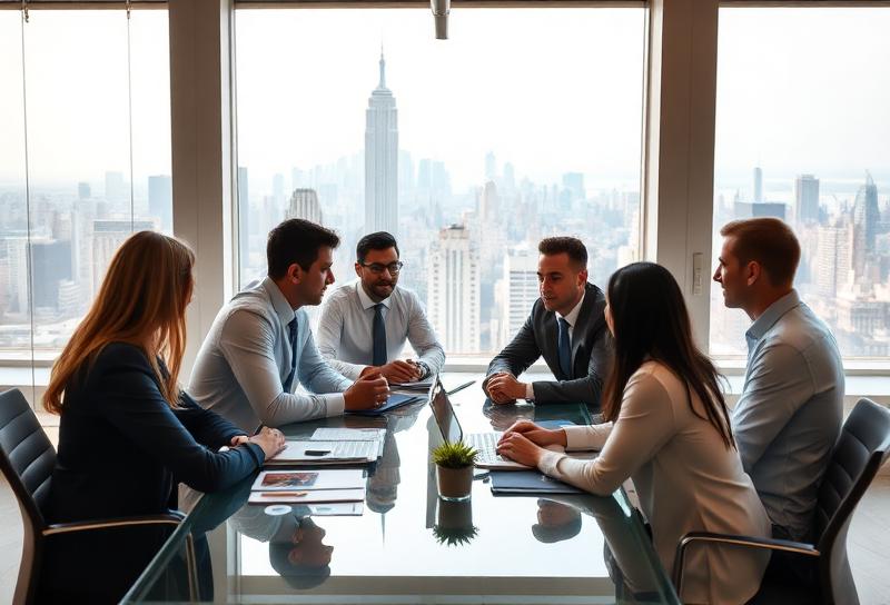 Professional team collaboration